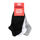 Sneakersocken 6er Pack - schwarz / weiß / grau