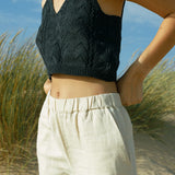 René Crop Top - Black Sea