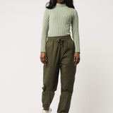 Hose mit elastischem Bund ARITE - dark olive