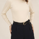 Hose Mara aus Wolle - Navy