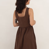 Elena Jersey Kleid - braun