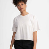Cropped T-Shirt DESNA - Cream Melange
