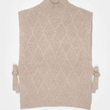 Weste Delia aus recycelter Wolle - Beige Sabbia