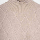 Weste Delia aus recycelter Wolle - Beige Sabbia