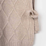 Weste Delia aus recycelter Wolle - Beige Sabbia