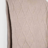Weste Delia aus recycelter Wolle - Beige Sabbia