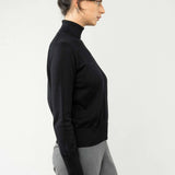 Feinstrick Rollkragenpullover MAYURA - schwarz