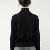 Feinstrick Rollkragenpullover MAYURA - schwarz