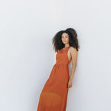 Jane Linen Dress - Rot
