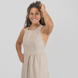 Jane Linen Dress - Beige