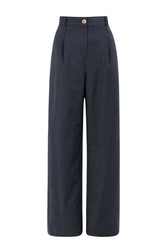 Hose Mara aus Wolle - Navy