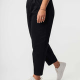Hose mit hohem Bund und Bundfalten NEHA
