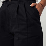 Hose mit hohem Bund und Bundfalten NEHA