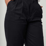 Hose mit hohem Bund und Bundfalten NEHA