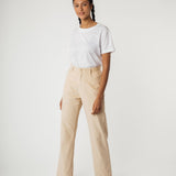 Cord Hose mit hohem Bund und weitem Bein OORJA