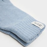 Stirnband-Handschuh-Set in Dusty Blau