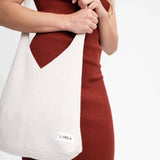Unisex Jacquard Strick Tasche RAJRUPA - cream melange
