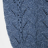 René Crop Top - Mouliné Baltic Blue
