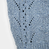 René Crop Top - Mouliné Mediterranean Blue