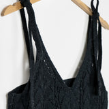 René Crop Top - Black Sea