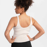 V-Neck Strick Top RHADA - cream melange