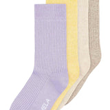 Gerippte Socken 4er Pack - mix spring