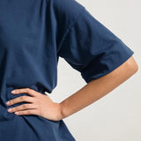 Unisex T-Shirt Nana aus recycelter Baumwolle - Blau Balena