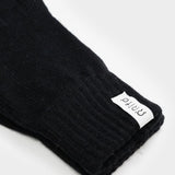 Handschuhe Anita aus recycelter Kaschmirwolle - Schwarz Ardesia