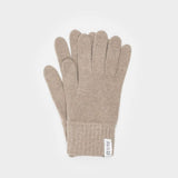 Handschuhe Anita aus recycelter Kaschmirwolle - Beige Sabbia