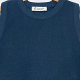 Top Irene aus recycelter Baumwolle - Blau Balena