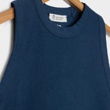 Top Irene aus recycelter Baumwolle - Blau Balena