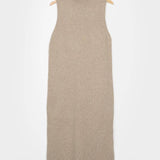 Kleid Michaela aus recycelter Kaschmirwolle - Beige Sabbia