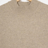 Kleid Michaela aus recycelter Kaschmirwolle - Beige Sabbia