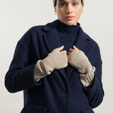 Armstulpen Tamara aus recycelter Kaschmirwolle - Beige Sabbia