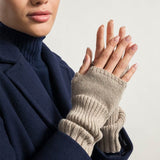 Armstulpen Tamara aus recycelter Kaschmirwolle - Beige Sabbia