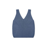 Knit Top Ash Blue