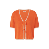 Olivia Tie Front Top - orange