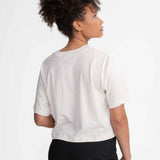 Cropped T-Shirt DESNA - Cream Melange