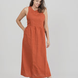 Jane Linen Dress - Rot