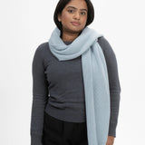 Rippstrick Schal NAGNA - Cloudy Blau