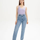 V-Neck Strick Top RHADA - krokus