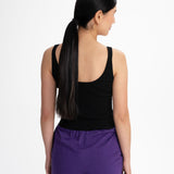 V-Neck Strick Top RHADA - schwarz