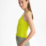 V-Neck Strick Top RHADA - kiwi