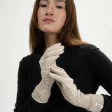 Strick-Handschuhe RISHI - Kiesel Melange