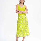 Midi Wickelrock RUCHIKA - kiwi brush